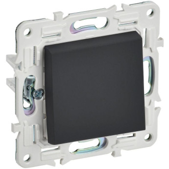 Выключатель 1-клавишный IEK SKANDY 10А SK-V01G графит SK-V10-0-10-K53